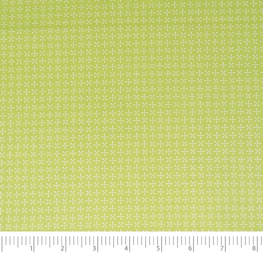 SINGER Christmas Crosses Print Cotton Fabric